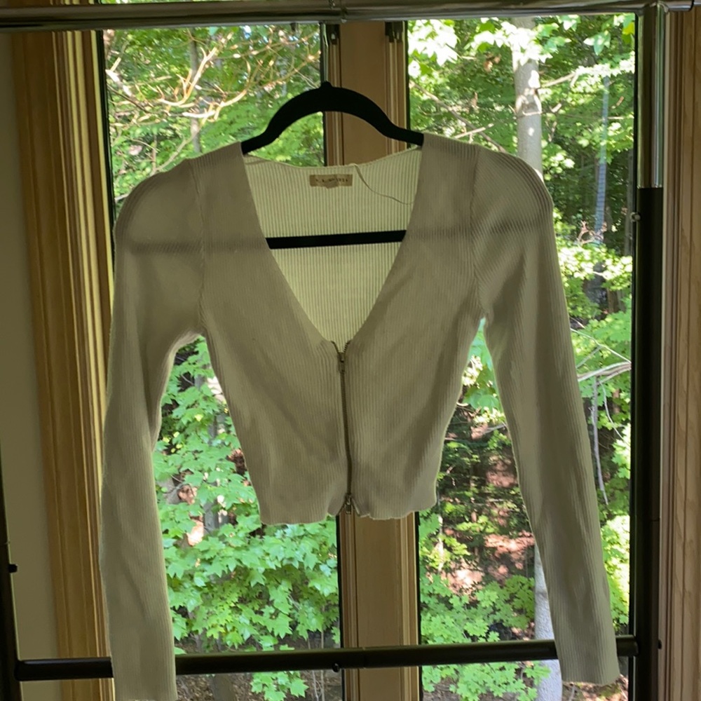 Pacsun L.A Hearts Longsleeve Crop top